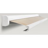 Store banne COFFRE INTEGRAL Radio Blc/Toile Beige - l.400 x avancée 300 avec led Main Image