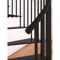 Escalier spirale ETHAN avec Rampe ELA - Escaliers - Lapeyre