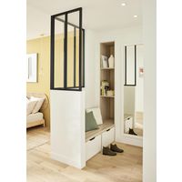 Kit verrière RHEA aluminium 2 vitrage transparent - Lapeyre