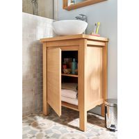 Meuble sous-vasque 60 cm 1 porte FLORA- Salle de bains - Lapeyre