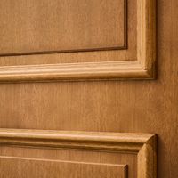 Porte d'entrée AVA-LUNA bois exotique sur mesure-Lapeyre