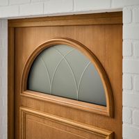 Porte d'entrée AVA-LUNA bois exotique sur mesure-Lapeyre