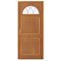 Porte d'entrée AVA-LUNA bois exotique sur mesure-Lapeyre