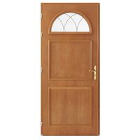 Porte d'entrée AVA-LUNA bois exotique sur mesure-Lapeyre