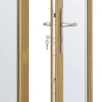 Porte-fenêtre 2 vantaux Mitra chêne-Lapeyre