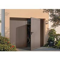 Porte de garage Aluminium Minnesota battante sur mesure-Lapeyre