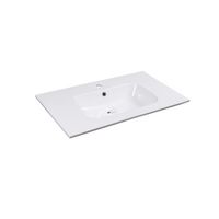 Plan vasque simple 81 cm céramique HAPPY 2 | Lapeyre
