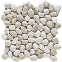 Mosaïque AUBAGNE galets gris/blanc sur trame encastrable 30x30 aspect naturel Main Image