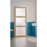 Bloc-porte Sapin ROBIN VITRE 3 carreaux huisserie 72-Lapeyre