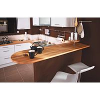 Plan de travail bois HÊTRE LAMELLÉ BRUT sur-mesure Ep.28/38 mm | Lapeyre