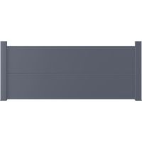 Pack 2 lames larges pleines clôture Valeda aluminium | Lapeyre