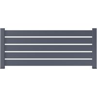 Pack 5 tubes ajouré clôture Valeda aluminium | Lapeyre