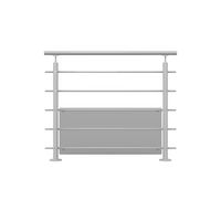 Kit de 4 fixations pour protection basse Lisseo en aluminium | Lapeyre