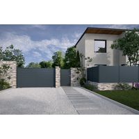 Portail coulissant Vittorio aluminium sur mesure | Lapeyre