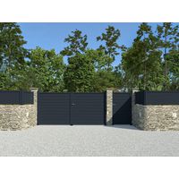 Portail battant Vittorio aluminium sur mesure | Lapeyre