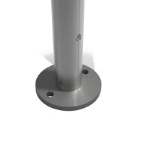 Balustrade Lisséo en aluminium - Poteau à plat - Extérieur
