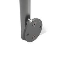 Balustrade Lisséo en aluminium - Poteau en latéral - Extérieur