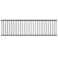 Balustrade en aluminium Obéissante noir avec main courante l.200 Main Image