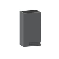 Haut rangement INFINY Graphite Brillant 1 porte +ouverture à gauche l.30 Main Image