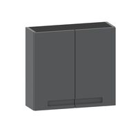 Haut rangement INFINY Graphite Brillant 2 portes l.60 Main Image