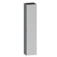 Colonne INFINY Graphite Brillant 1 porte miroir +ouverture à droite l.35 Main Image