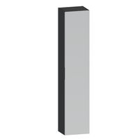 Colonne INFINY noir mat 1 porte miroir + ouverture à droite l.35 Main Image