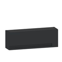 Haut rangement INFINY NOIR MAT 1 porte relevante Miroir l.80 Main Image