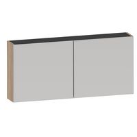 Armoire de toilette INFINY bois clair 2 portes miroir L.120 Main Image