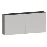 Armoire de toilette INFINY graphite 2 portes miroir L.120 Main Image