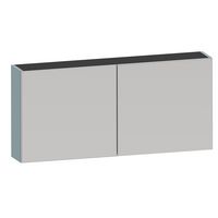 Armoire de toilette INFINY ciel grise 2 portes miroir L.120 Main Image