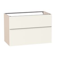 Sous-vasque PHOENIX prise de main blanc-sable 2 tiroirs L90 H60 P46 Main Image