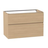 Sous-vasque PHOENIX prise de main bois-bois 2 tiroirs L90 H60 P46 Main Image