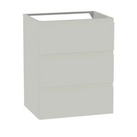 Sous-vasque PHOENIX prise de main blanc-blanc 3 tiroirs L60 H75 P46 Main Image