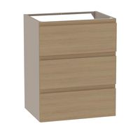 Meuble sous-vasque 60 cm avec 3 tiroirs - Prise main intégrée PHOENIX - Lapeyre