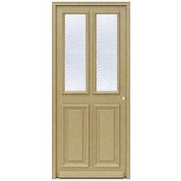 Porte d'entrée ANNE-EVA Chêne avec barillet-Lapeyre