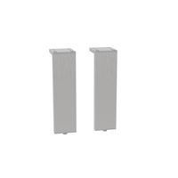 Lot de 2 pieds rectangle FORMEO inox H15 Main Image