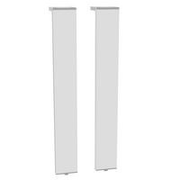Lot de 2 pieds rectangle FORMEO blanc H30 Main Image
