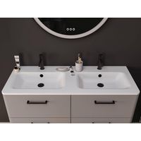 Plan double vasque 120 cm résine FRIDA - Lapeyre