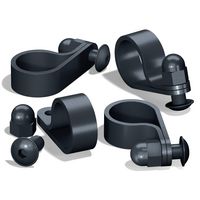 Kit de 4 fixations pour protection basse Lisseo en aluminium | Lapeyre