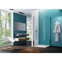 Porte de douche OPURE pivotante H.200 x l.70 verre transparent Timeless chrome Main Image