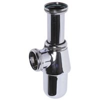 Siphon de lavabo rond classique Laiton