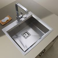 Evier à encastrer Luisina Glamour inox - Cuisine