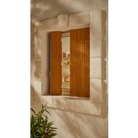 Persienne pliante en pin brut sur mesure Nancy - Fenêtres