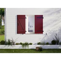 Persienne pliante en PVC NANCY ferrage Inox sur mesure-Lapeyre