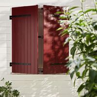 Persienne pliante en PVC NANCY ferrage Inox sur mesure-Lapeyre