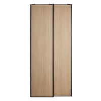Porte de placard coulissante décor bois UNION | Lapeyre