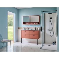 Colonne de douche thermostatique LUCIA noir - Lapeyre