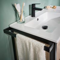 Meuble sous vasque 90 cm 2 tiroirs metal 2-Lapeyre