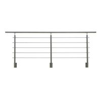 Kit balustrade Inoca tubes pose latérale 2