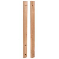 2 demi-poteaux de finition P/balus. MOKA 35 x 70 x 960 mm sapin/épicea européen Main Image
